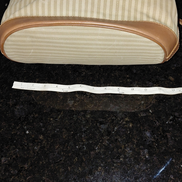 Fendi Vtg Penguin Striped Canvas Bucket Drawstring Crossbody Bag - Picture 13 of 17